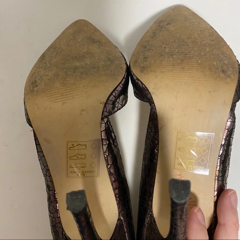 Izabella Rue faux snakeskin print heels Size 6 - Picture 4 of 5